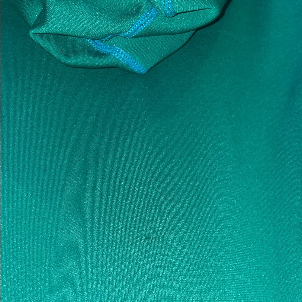 Women's Green Zip-Up Hoodie - Picture 8 of 8